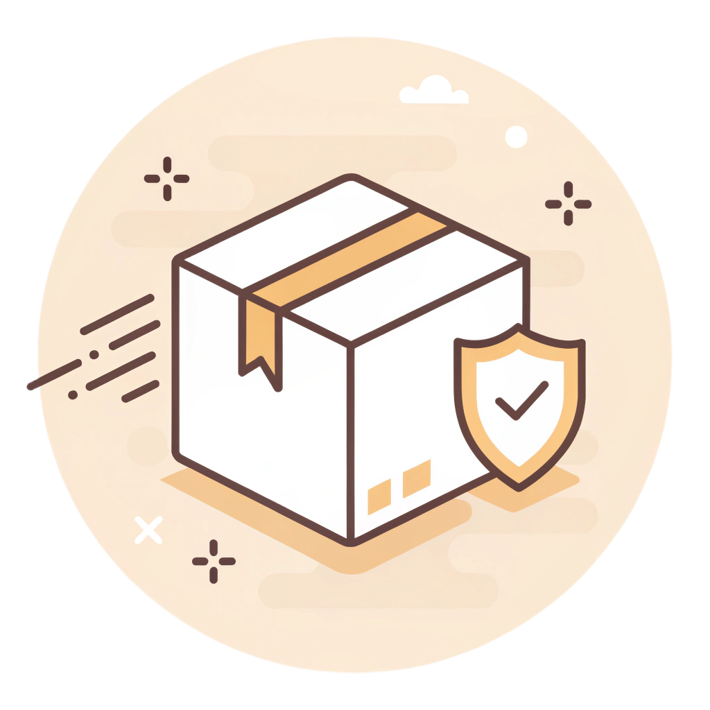 minimalist flat icon symbolizing fast and secure d