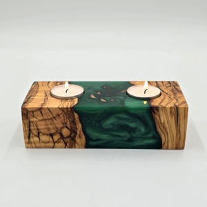 Świecznik biel & zieleń (s22) (kopia)