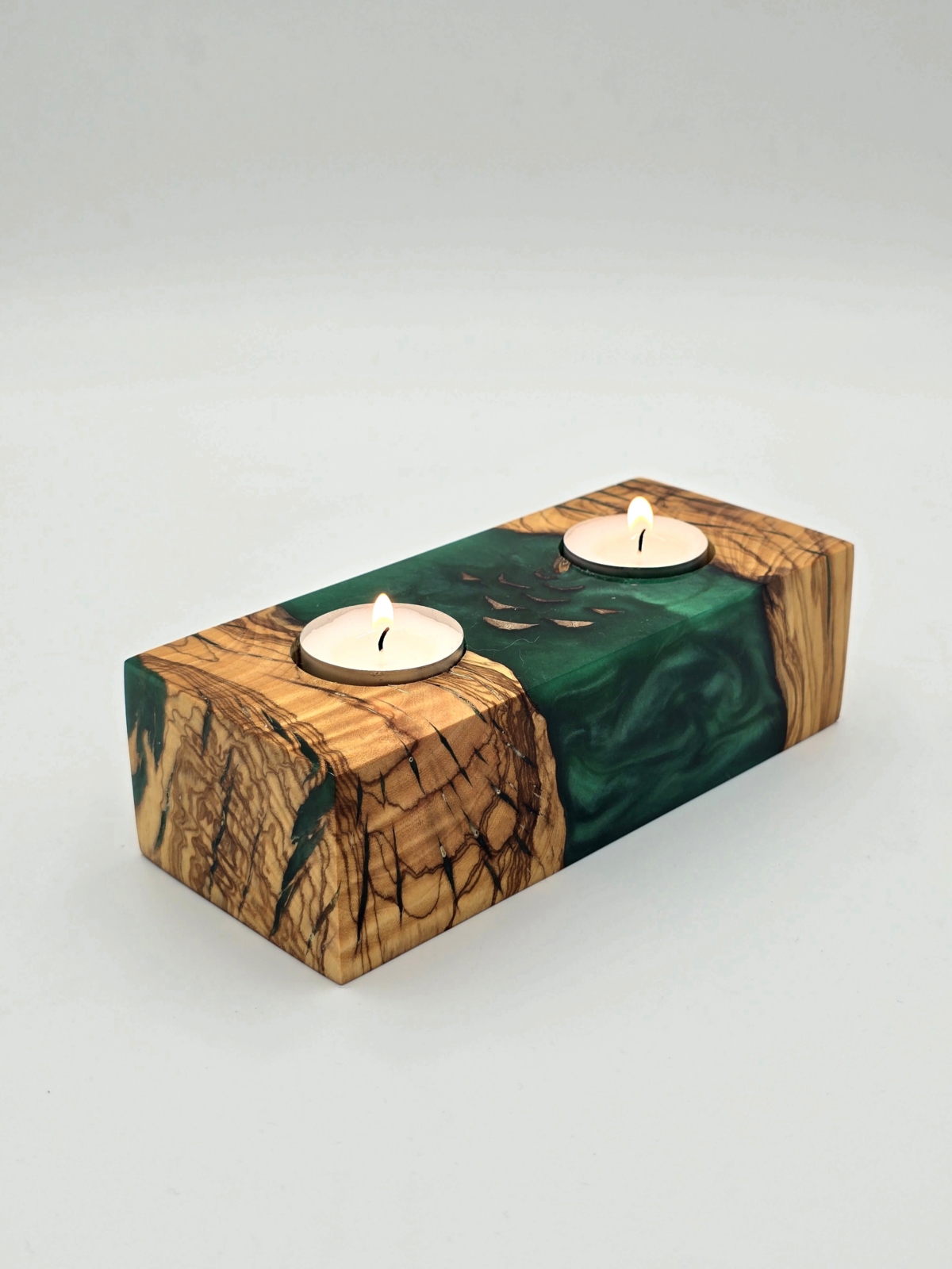 Świecznik biel & zieleń (s22) (kopia)