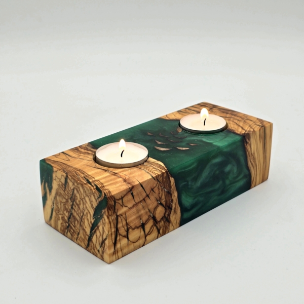 Świecznik biel & zieleń (s22) (kopia)