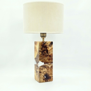 lampa stołowa z drewna topoli i żywicy – wuko (b58)